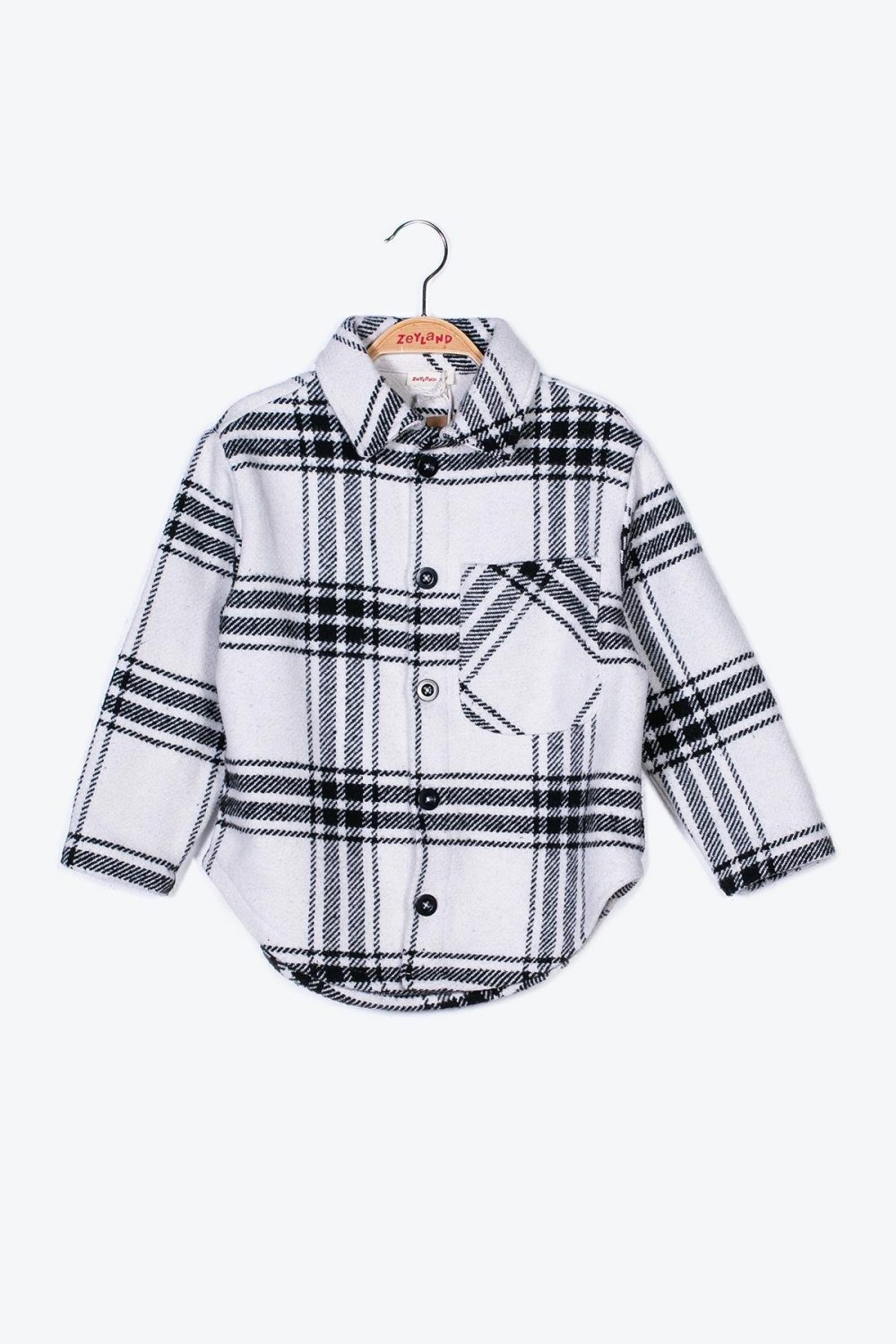 Дівчача сорочка в клітинку з фланелі